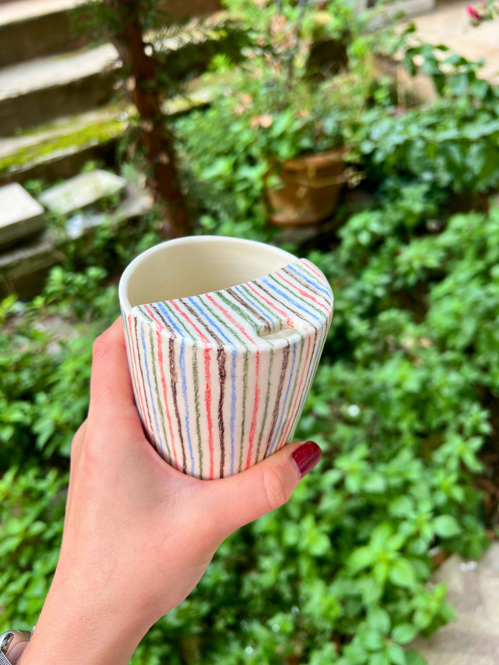 Stripes Travel Mug